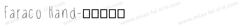 Faraco Hand字体转换